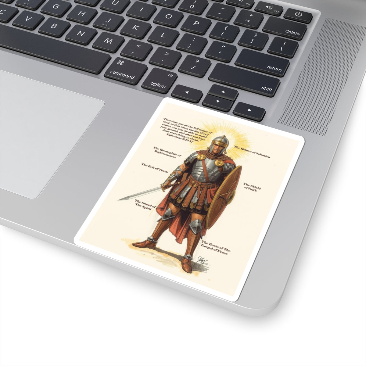 Full Armor of God - Kiss Cut Sticker