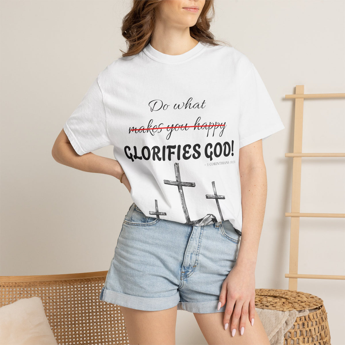 What glorifies God — Christian Unisex T-shirt