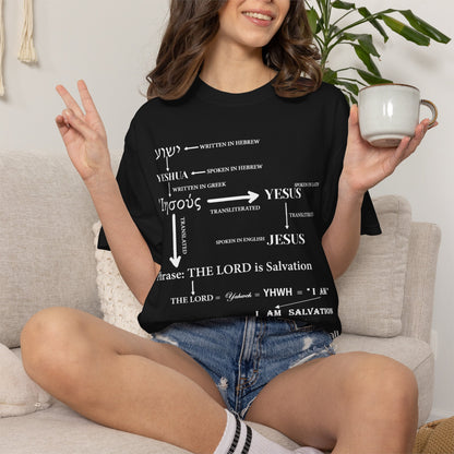 Hebrew Scripture Arrow Graphic T-Shirt