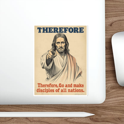 Therefore Go Make Disciples - Die Case Sticker