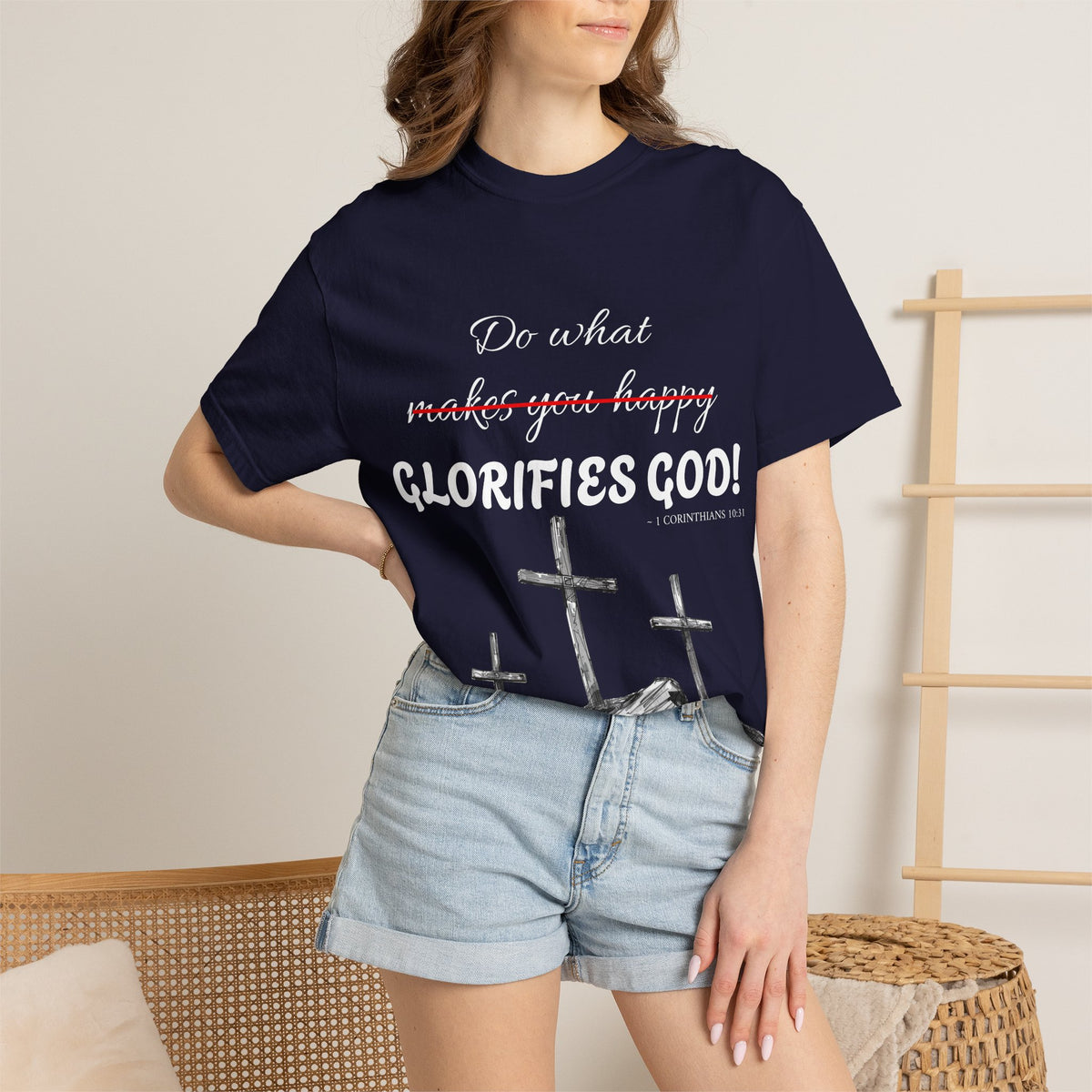 What glorifies God — Christian Unisex T-shirt