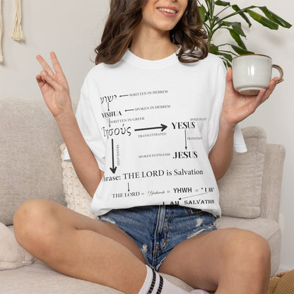 Hebrew Scripture Arrow Graphic T-Shirt