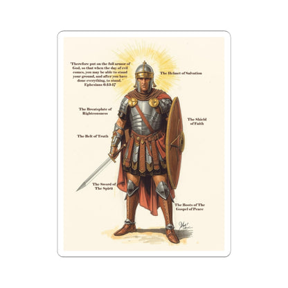 Full Armor of God - Kiss Cut Sticker