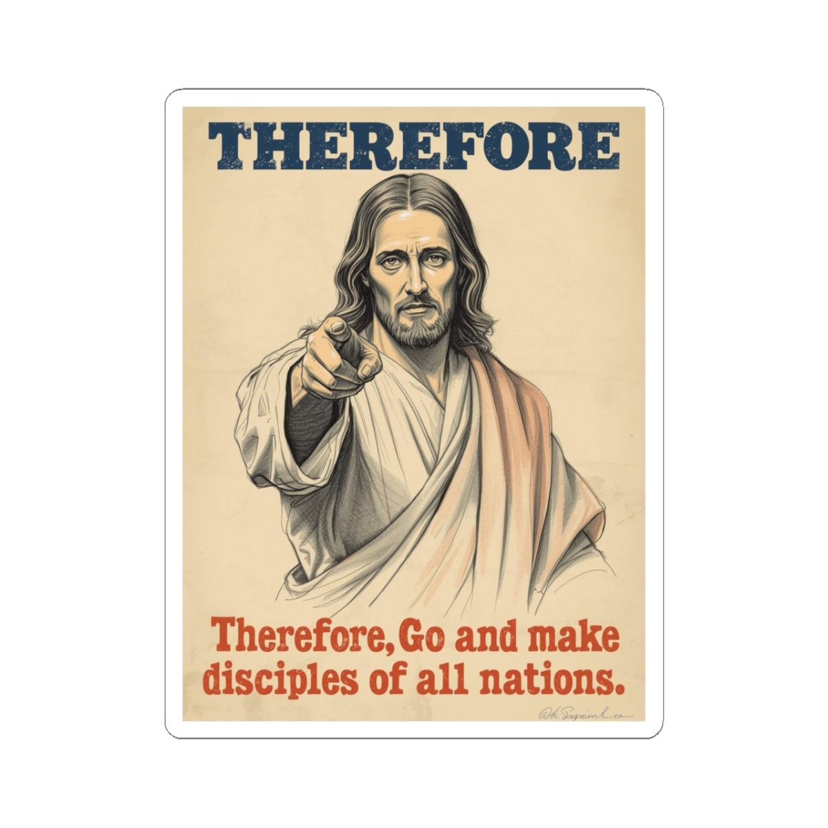 Therefore: Go and Make Disciples Sticker