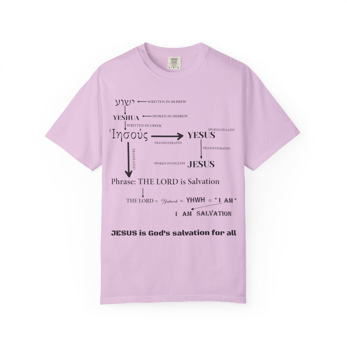 Hebrew to English — Christian Unisex Graphic T-Shirt