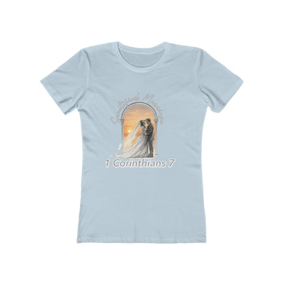 Faithful Bride Graphic Tee — "1 Corinthians 7" Christian Couple Shirt