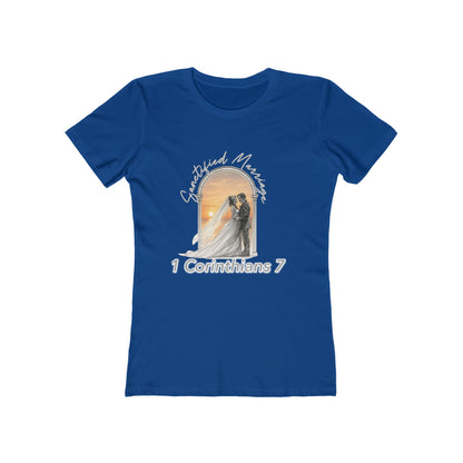 Faithful Bride Graphic Tee — "1 Corinthians 7" Christian Couple Shirt