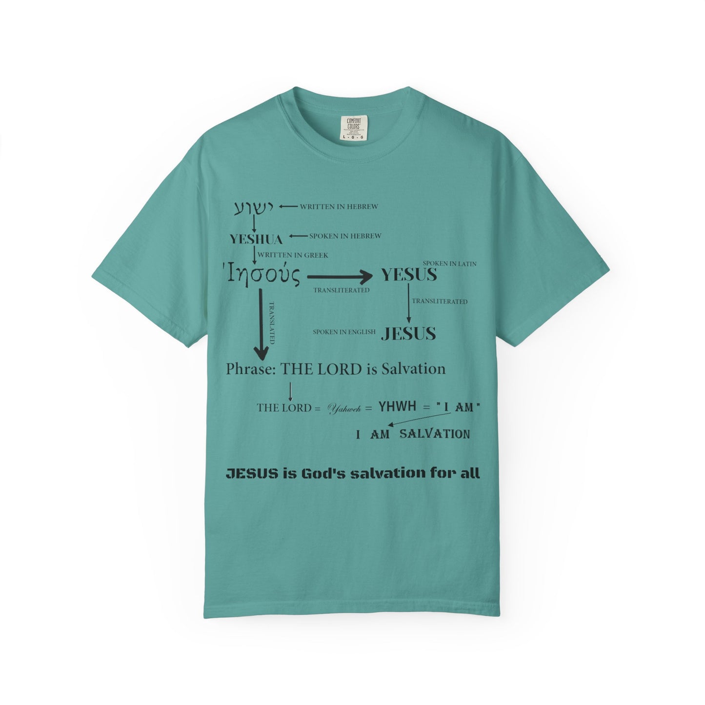 Hebrew Scripture Arrow Graphic T-Shirt