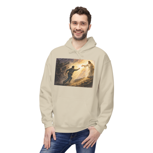 Jesus is the Light — Christian Unisex Hoodie Pullover