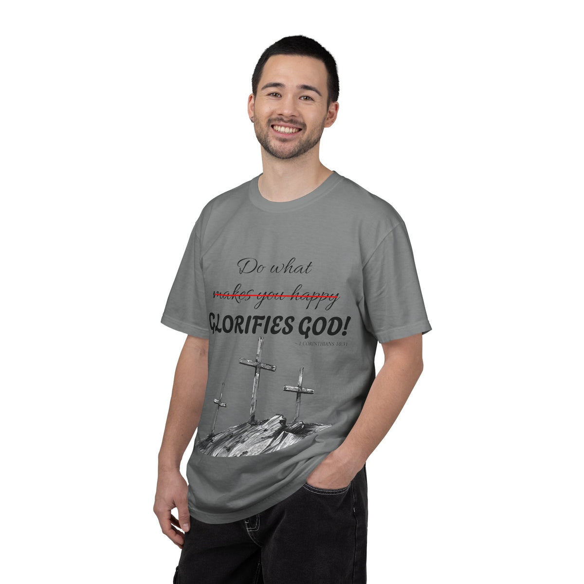 What glorifies God — Christian Unisex T-shirt