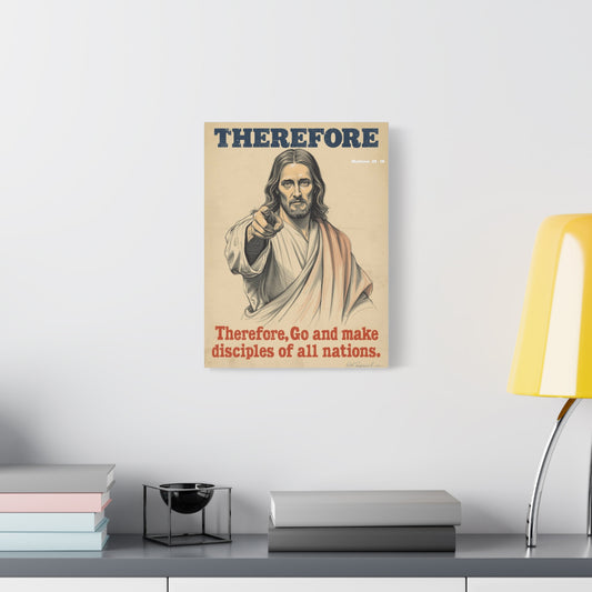 Therefore Go Make Disciples #1 - Christian Canvas Art