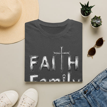 Faith Family Freedom T-Shirt — Christian Cross Graphic Tee