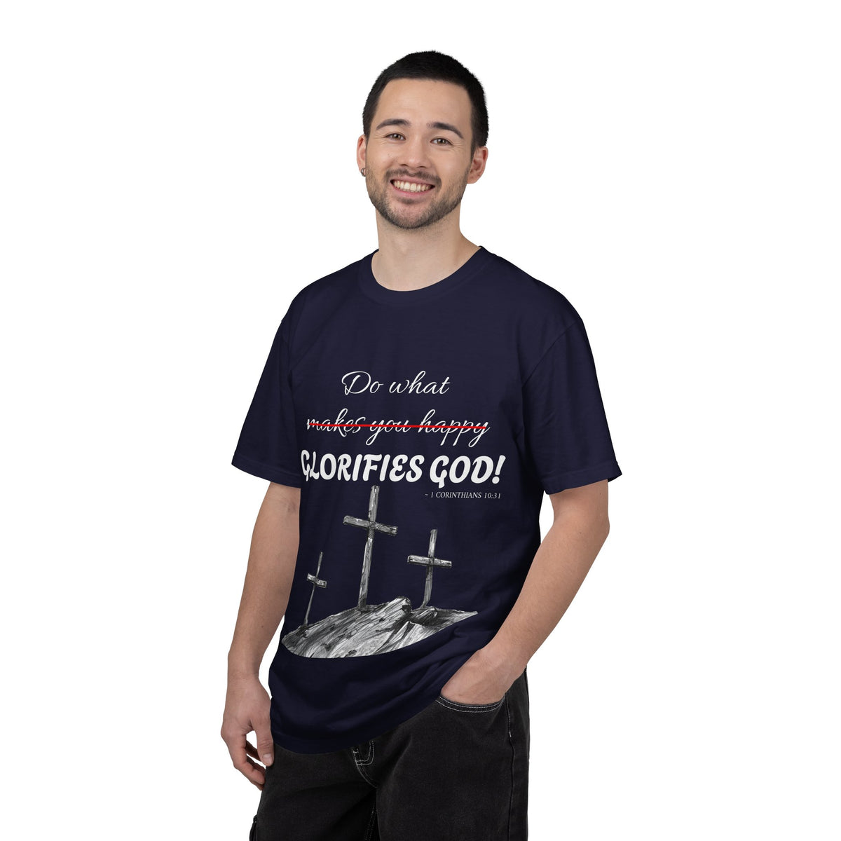 What glorifies God — Christian Unisex T-shirt