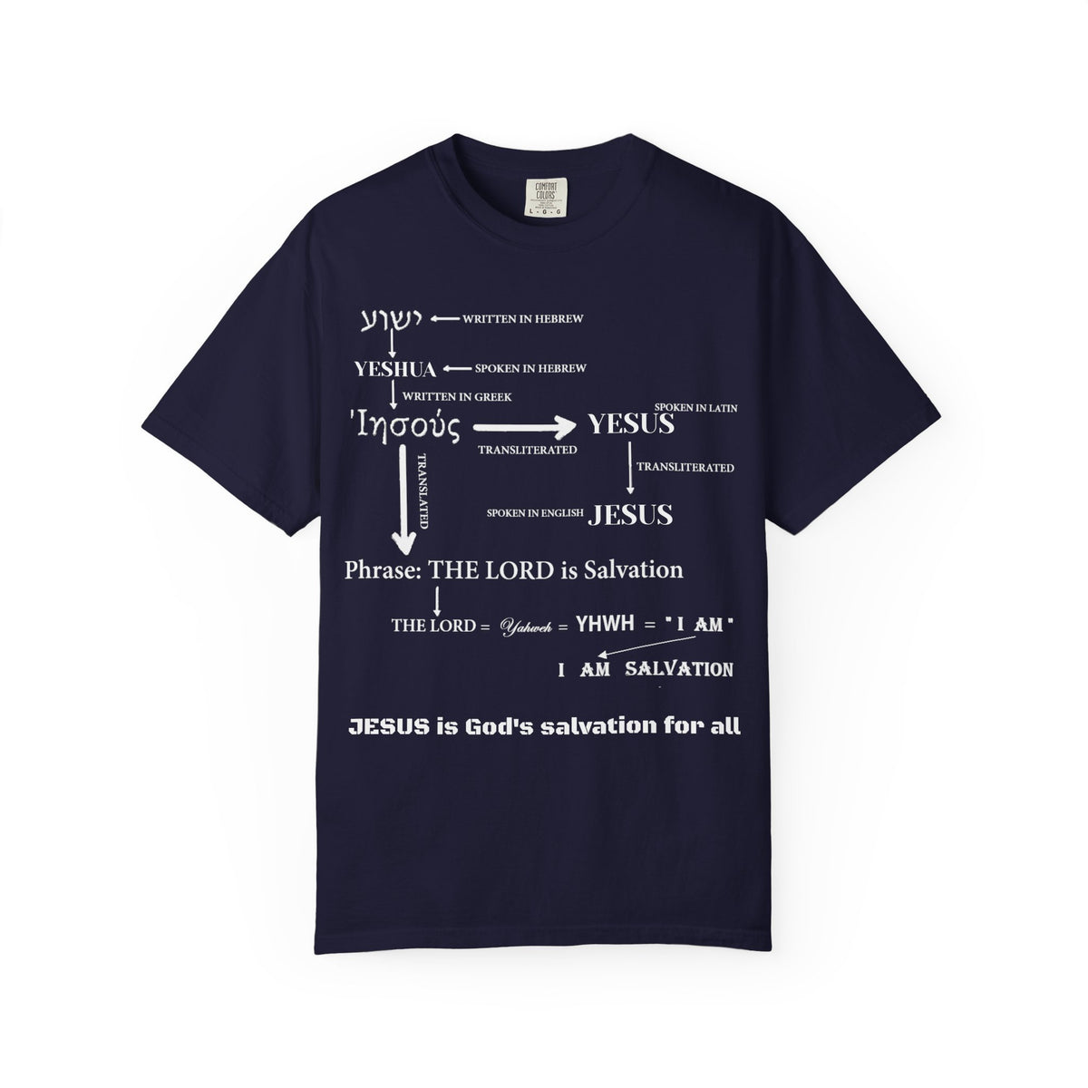 Hebrew to English — Christian Unisex Graphic T-Shirt