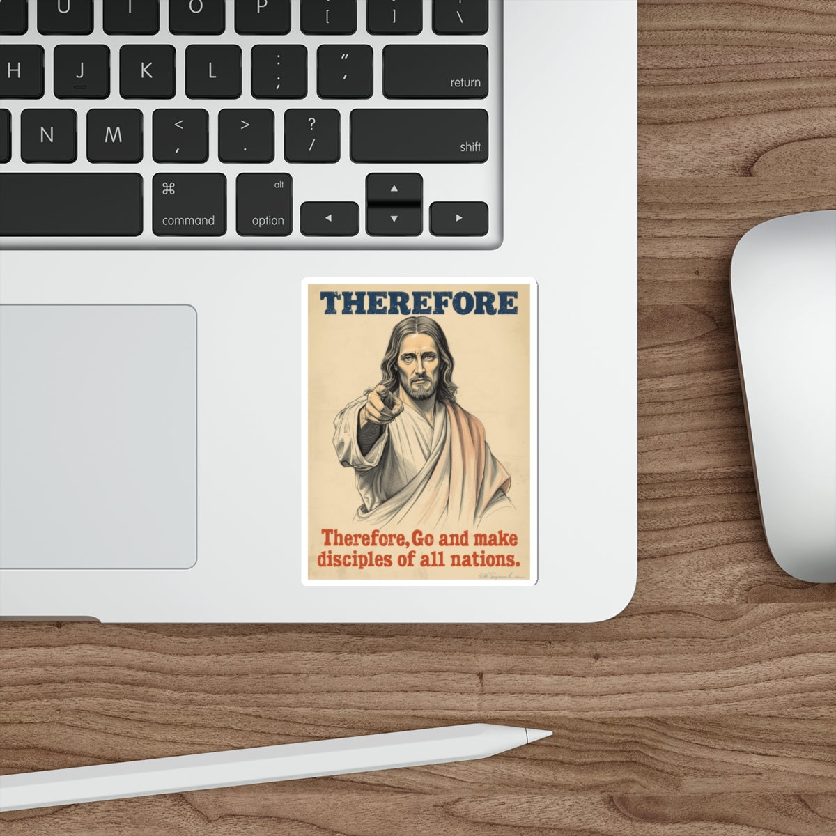 Therefore Go Make Disciples - Die Case Sticker