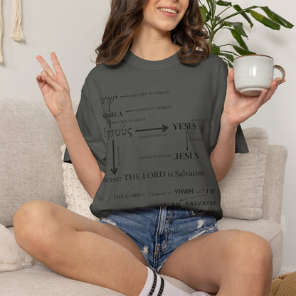 Hebrew Scripture Arrow Graphic T-Shirt