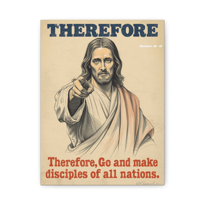 Therefore Go Make Disciples #1 - Christian Canvas Art