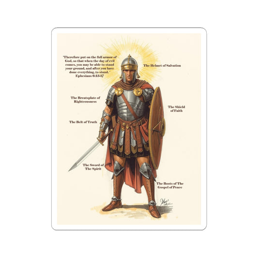 Full Armor of God - Kiss Cut Sticker